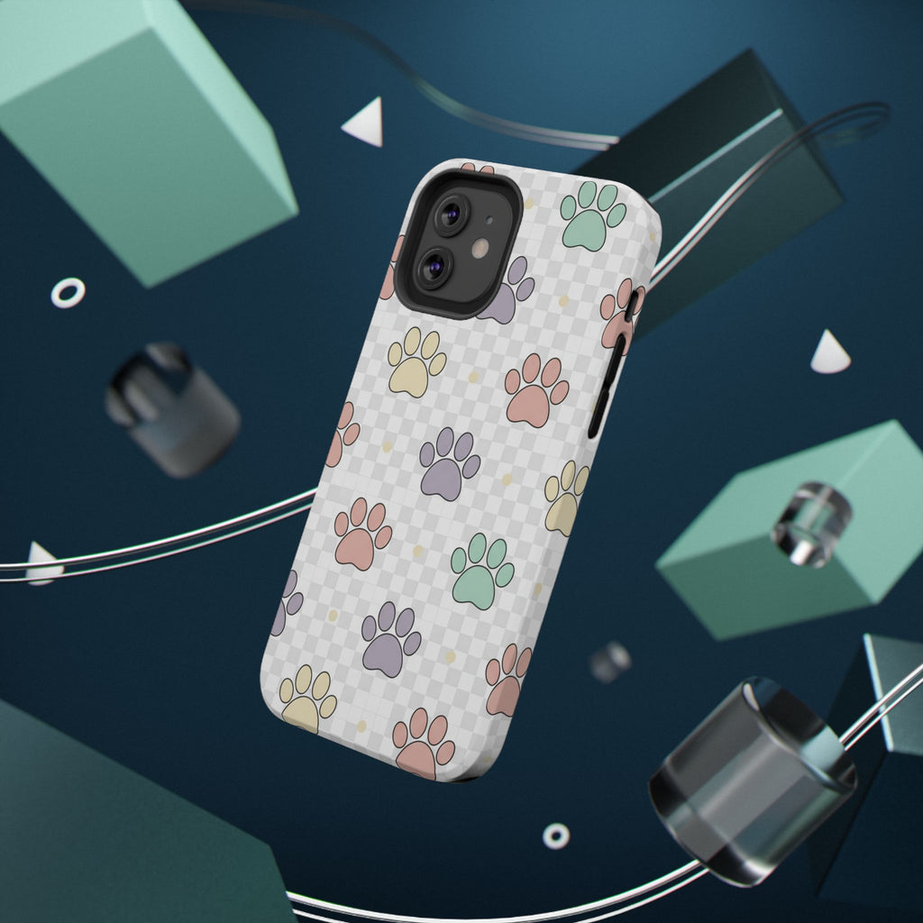 Paw Print Impact Phone Case — Pastel Pet Protector