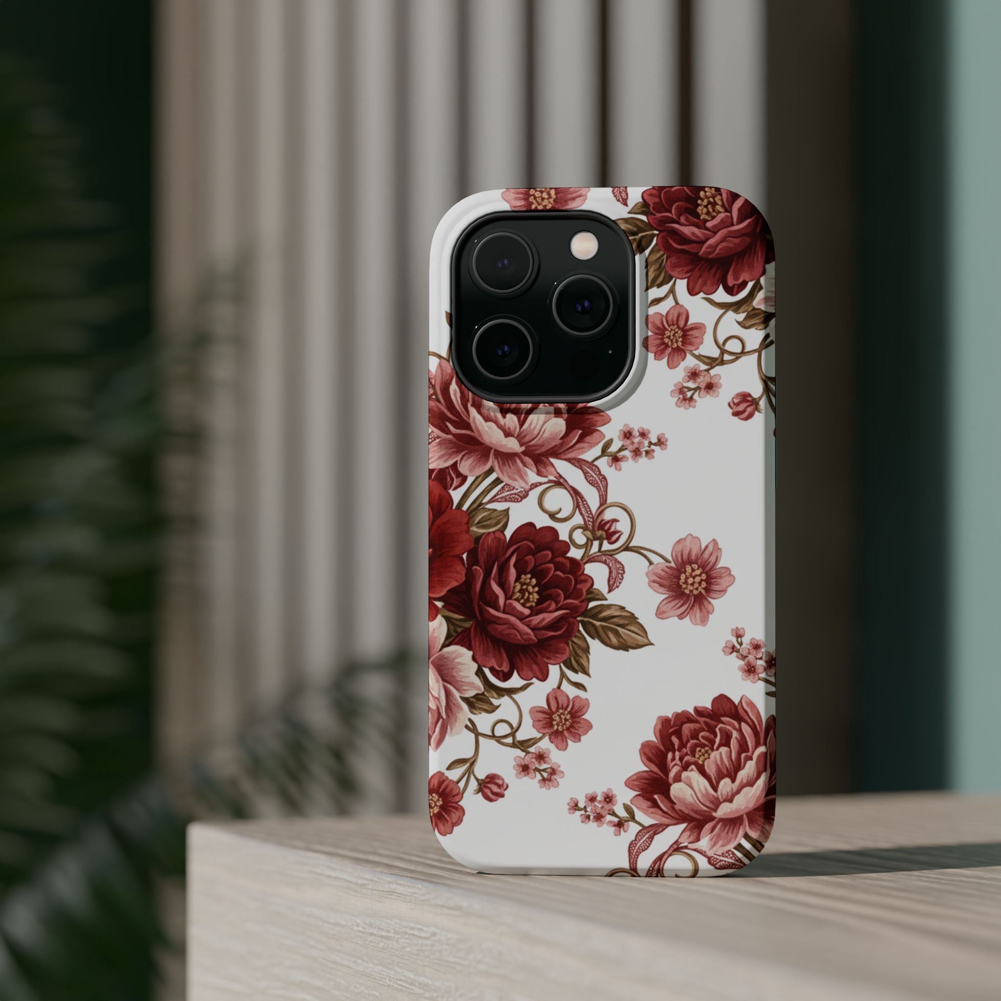 Floral Rose Magnetic Impact Phone Case