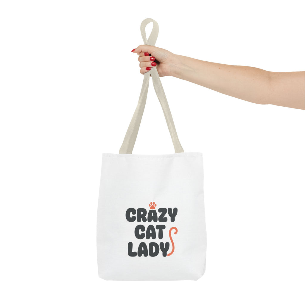 Cracy Cat Ladies Tote Bag — Cute All-Over-Print Cat Design