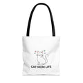 Cat Mom Life Tote Bag — Cute Cat Lover Canvas Tote