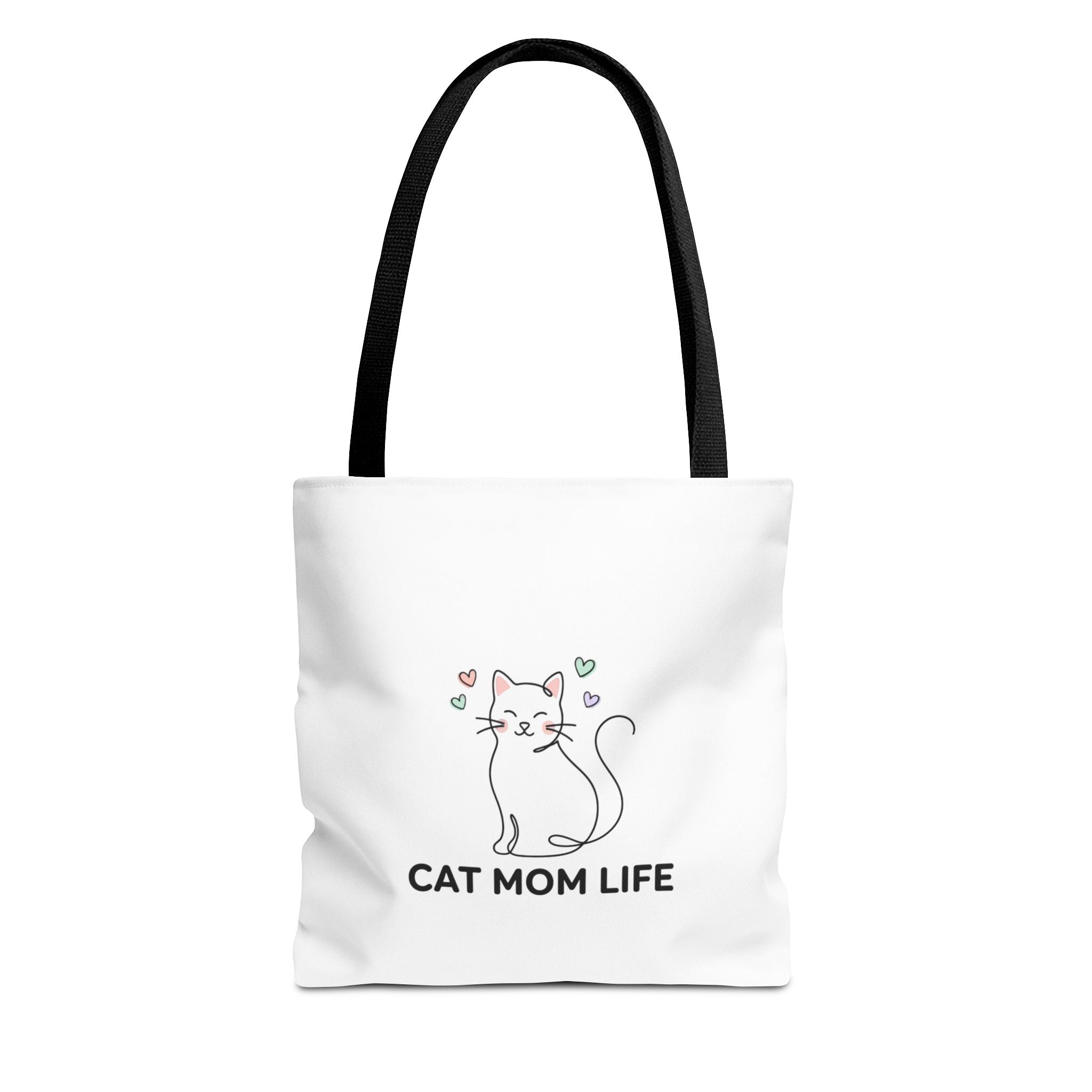 Cat Mom Life Tote Bag — Cute Cat Lover Canvas Tote
