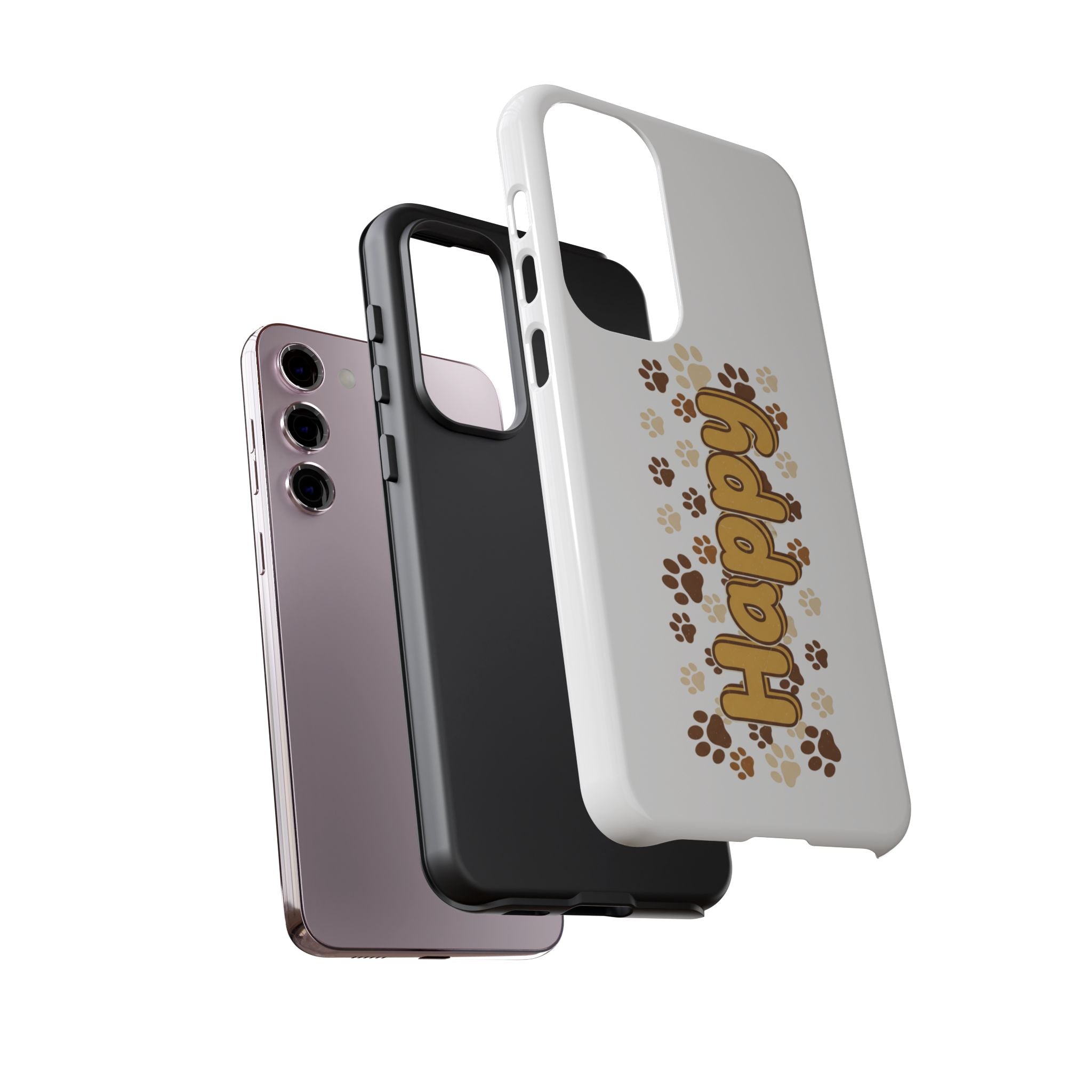Happy Paw Phone Case — Cute Dog Paw Print iPhone Cover