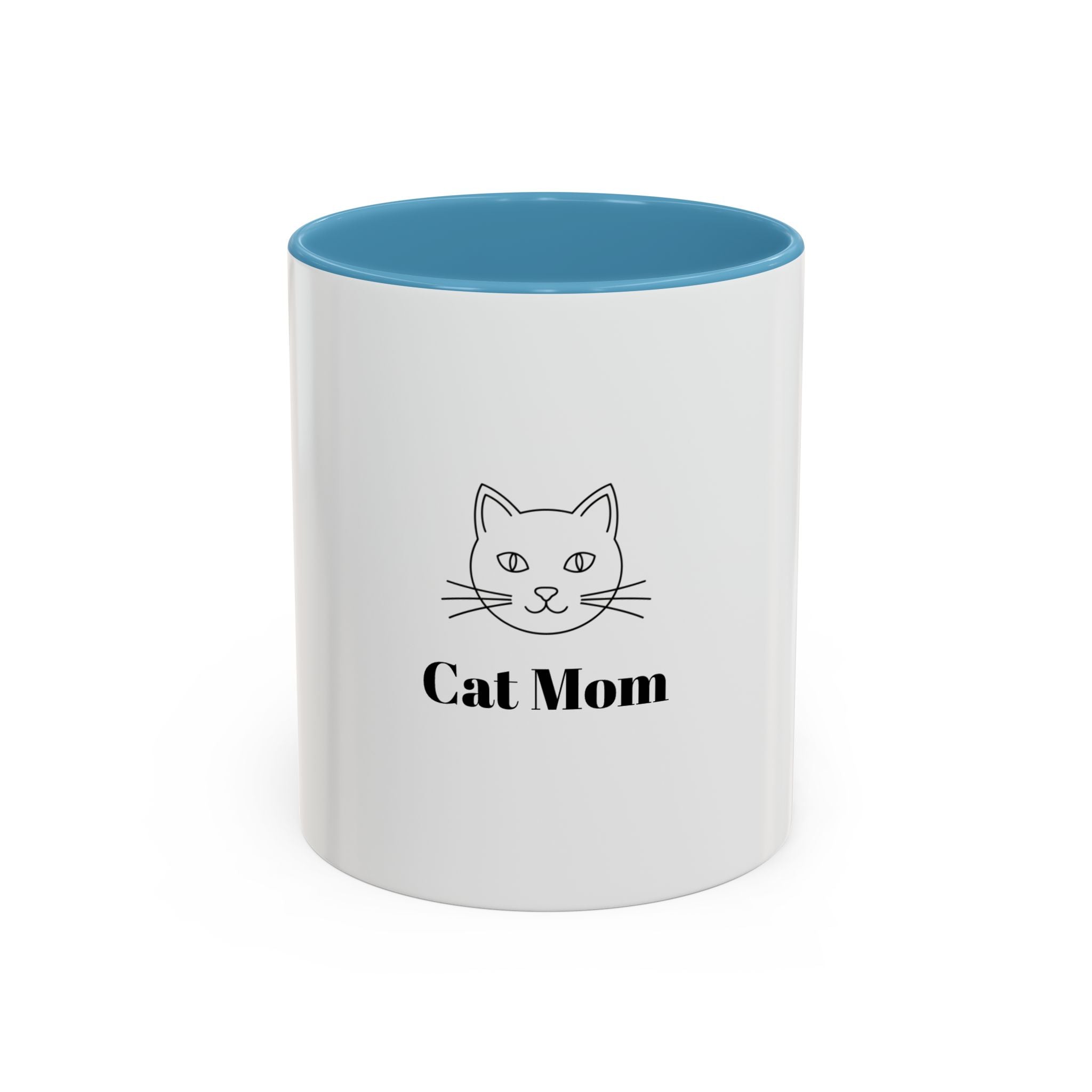 Cat Mom Coffee Mug — Cute Cat Face Gift (11oz & 15oz)