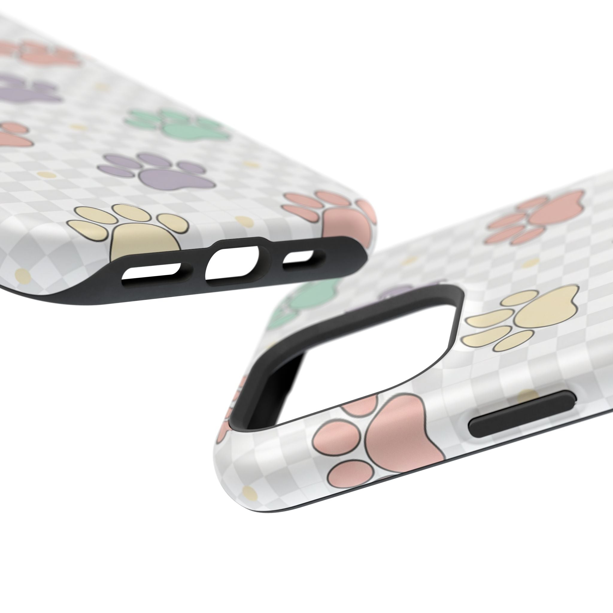 Paw Print Impact Phone Case — Pastel Pet Protector