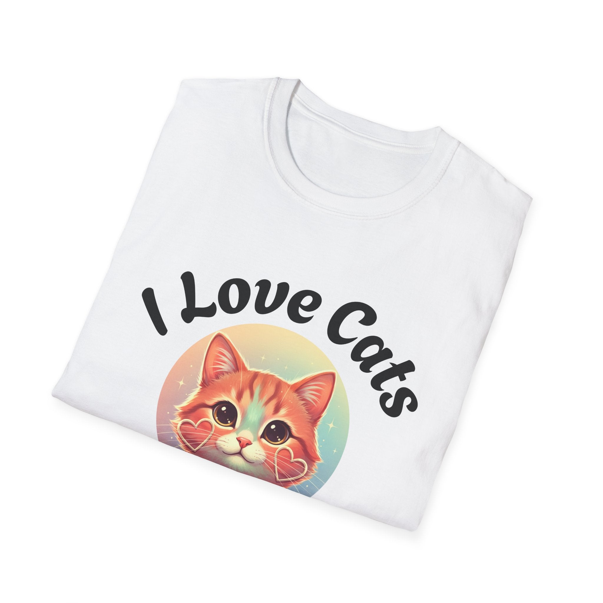 I Love Cat T-Shirt — Cute Retro Cat Graphic Tee for Cat Lovers