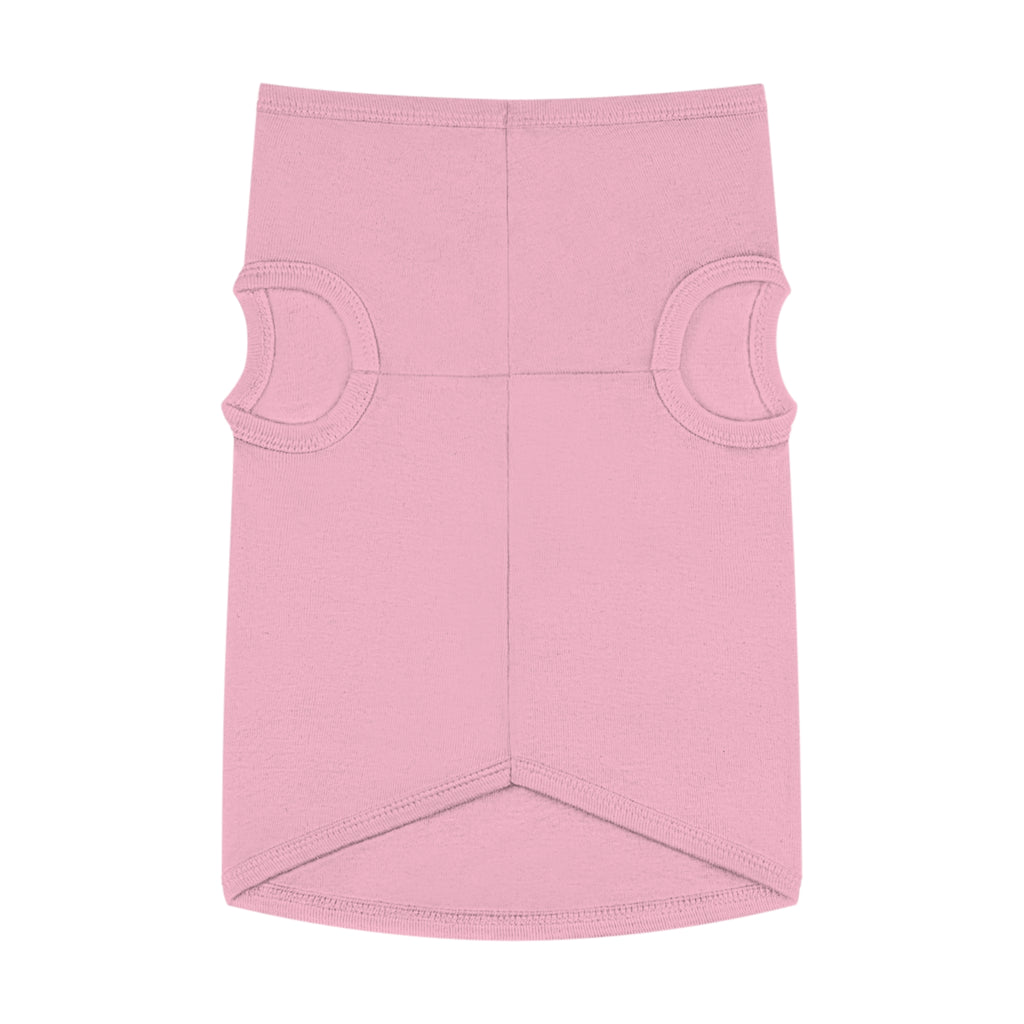 Good Dog Pet Tank Top — Grey Dog Shirt with Retro Yellow Text