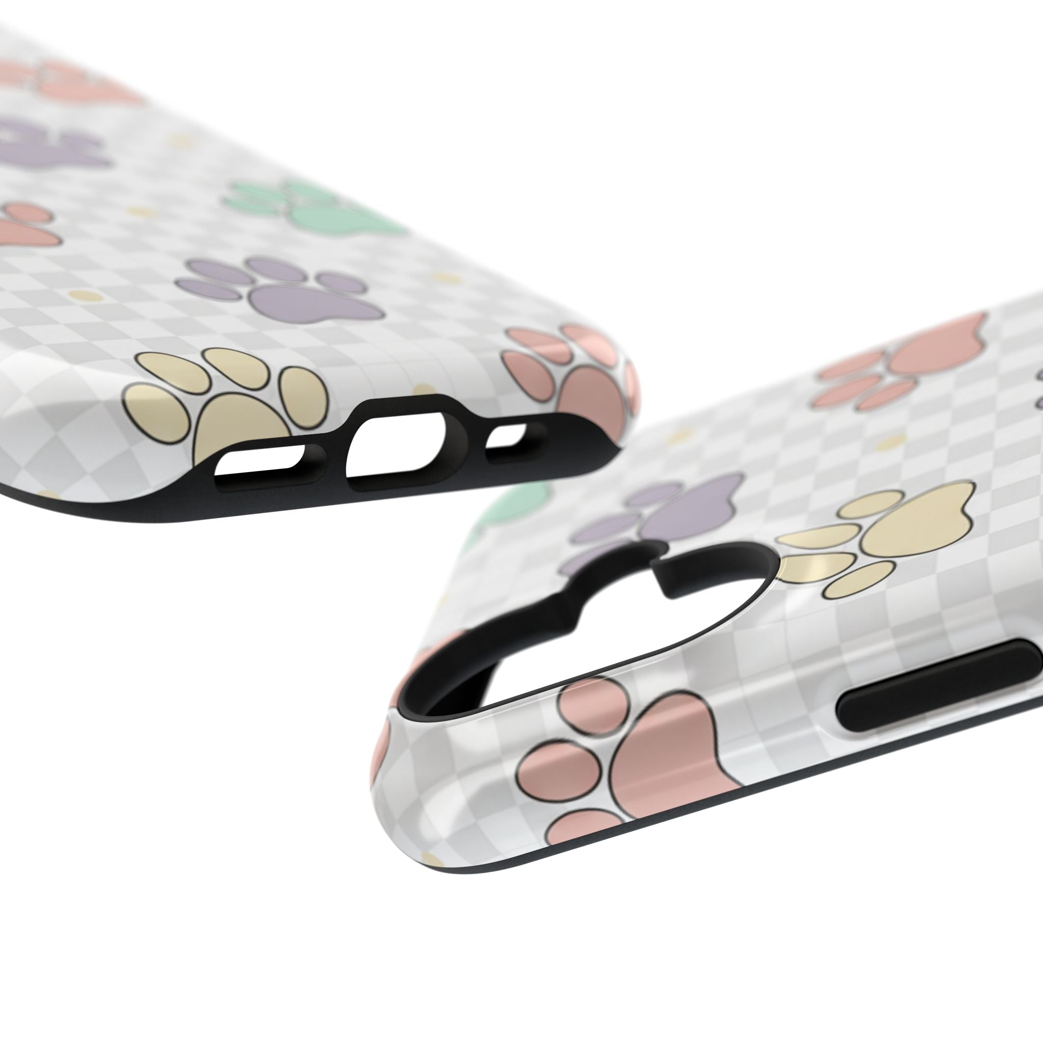 Paw Print Impact Phone Case — Pastel Pet Protector