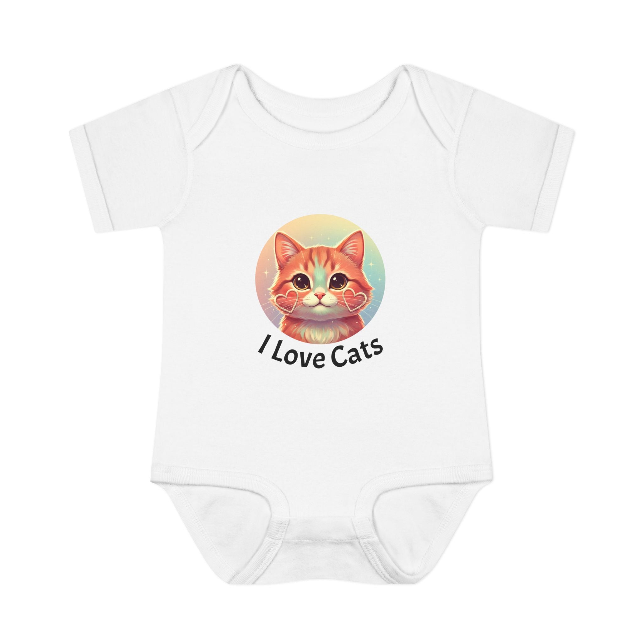I Love Cats Baby Bodysuit — Cute Kitten Infant Onesie