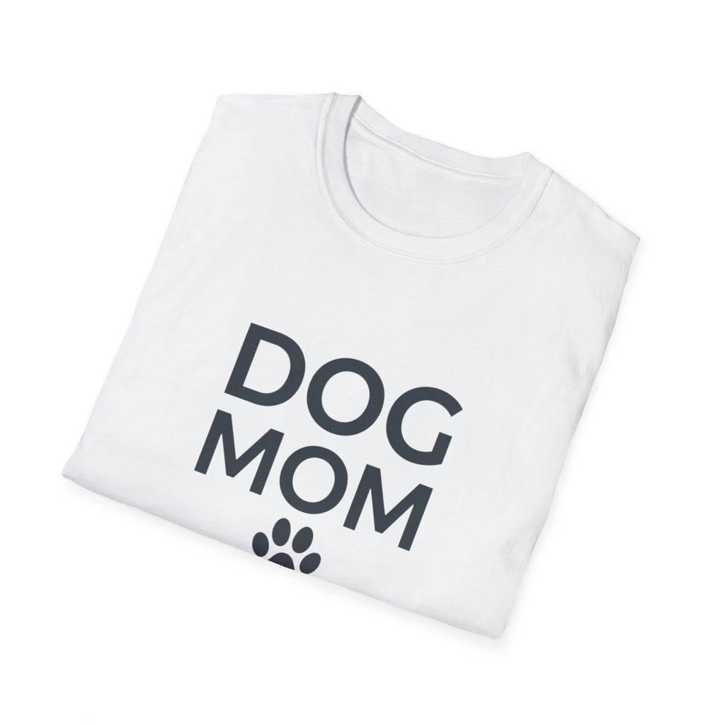 Dog Mom T-Shirt — Paw Print Graphic Tee for Dog Lovers