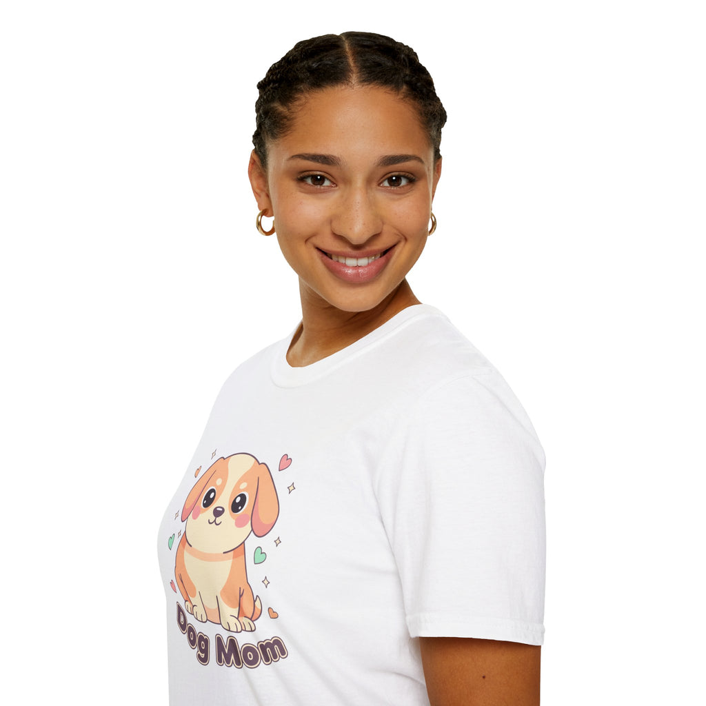 Dog Mom T-Shirt — Cute Cartoon Puppy Graphic Tee for Dog Lovers