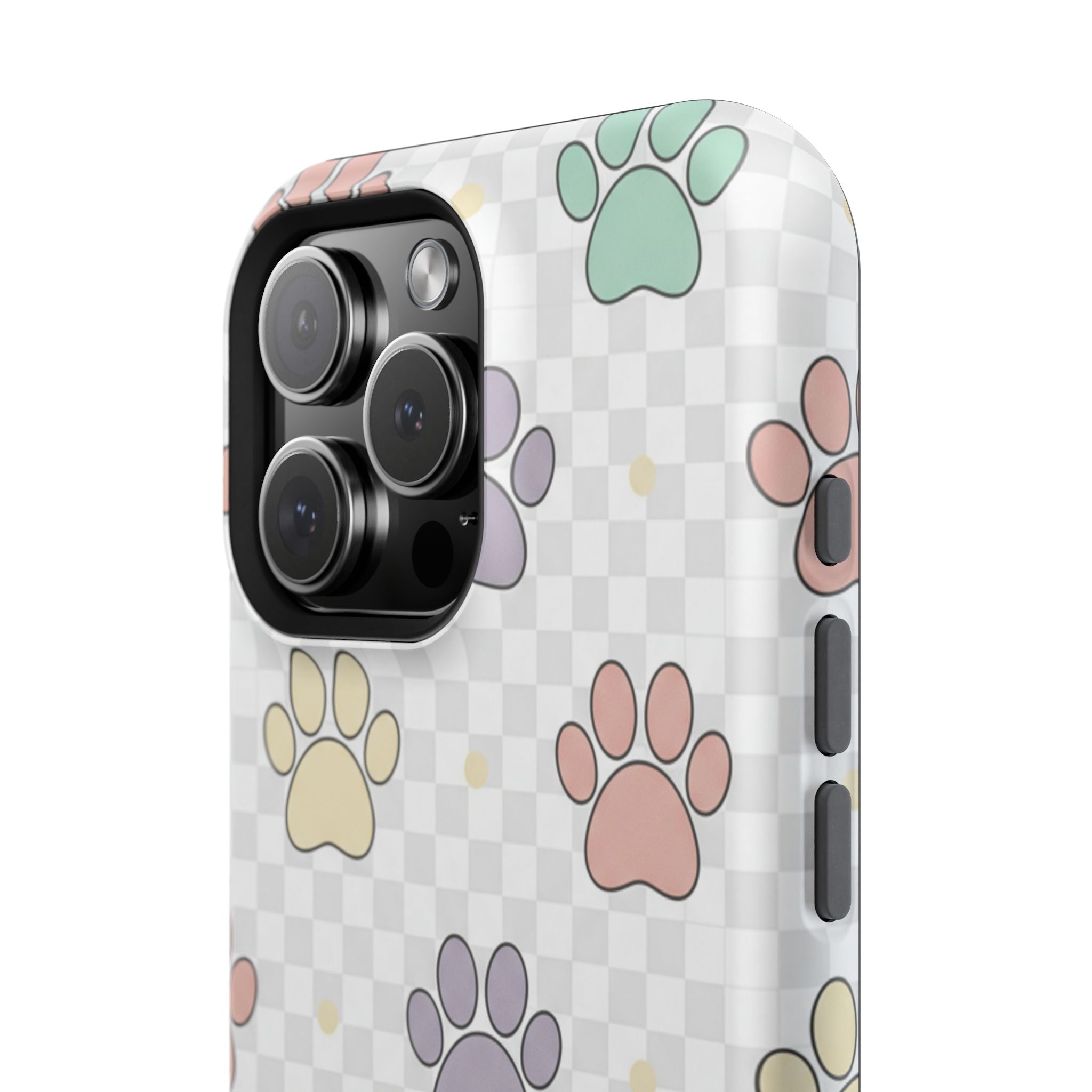 Paw Print Impact Phone Case — Pastel Pet Protector