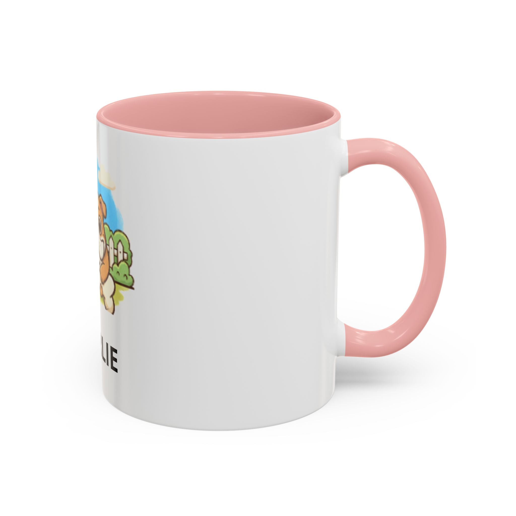 Personalized Bulldog Coffee Mug — Custom Name Accent Mug (11/15oz)