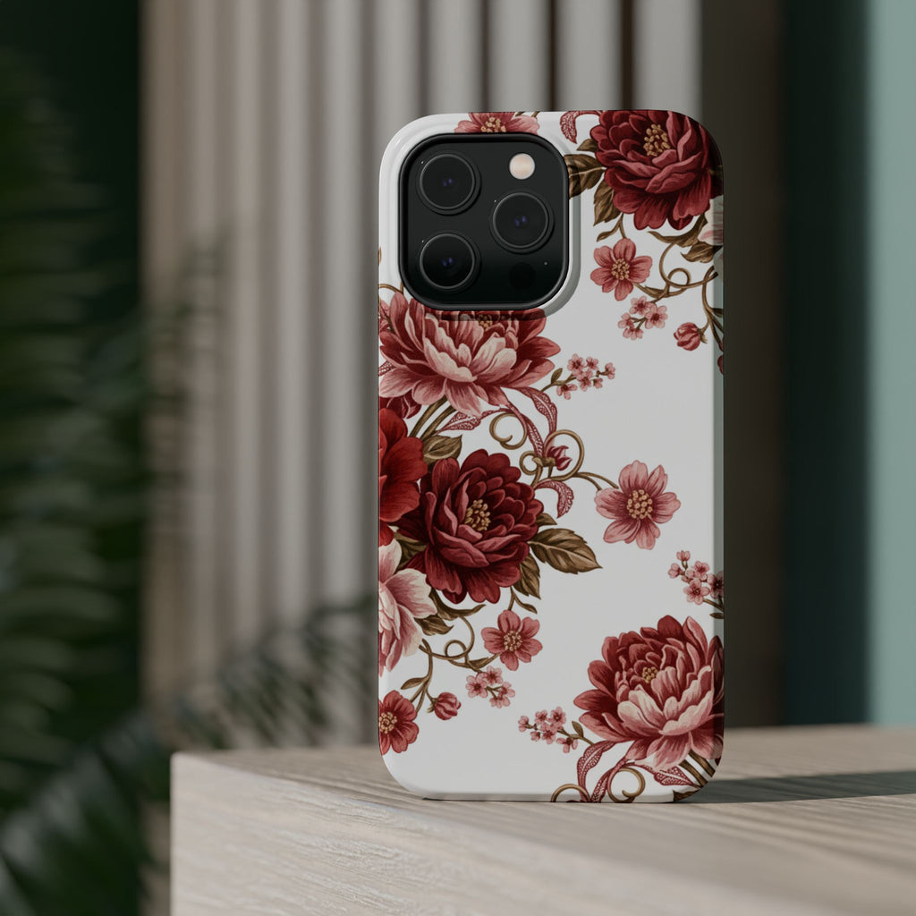 Floral Rose Magnetic Impact Phone Case