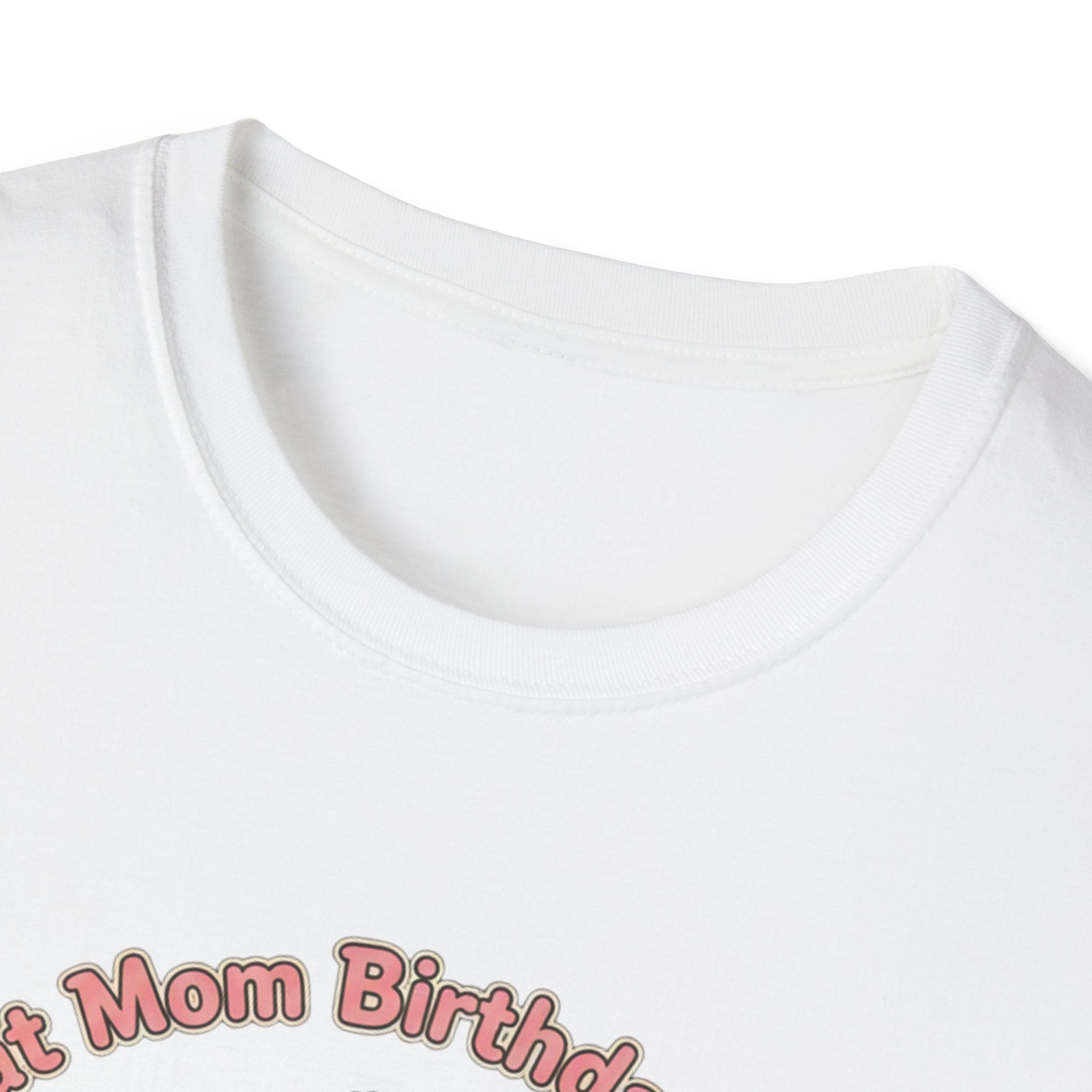 Birthday Cat T-Shirt — Cute Party Cat with 'Our Mom Birthday Gift' Design