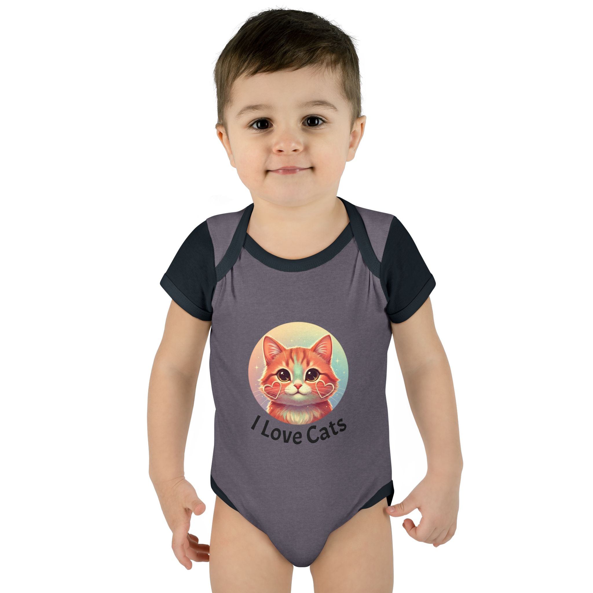 I Love Cats Baby Bodysuit — Cute Kitten Infant Onesie