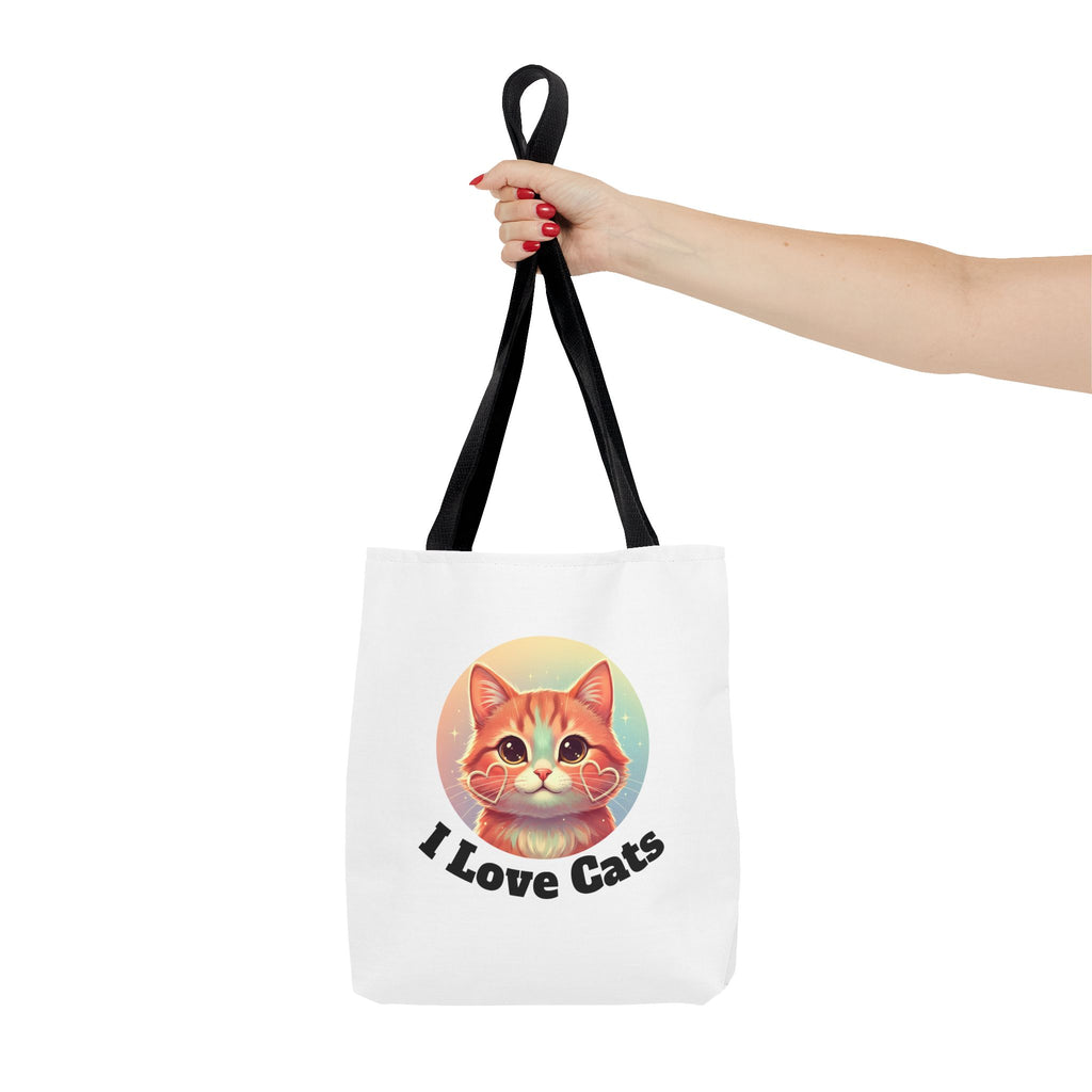 Cat Lover Tote Bag — Cute "I Love Cat" Kitty Canvas Tote