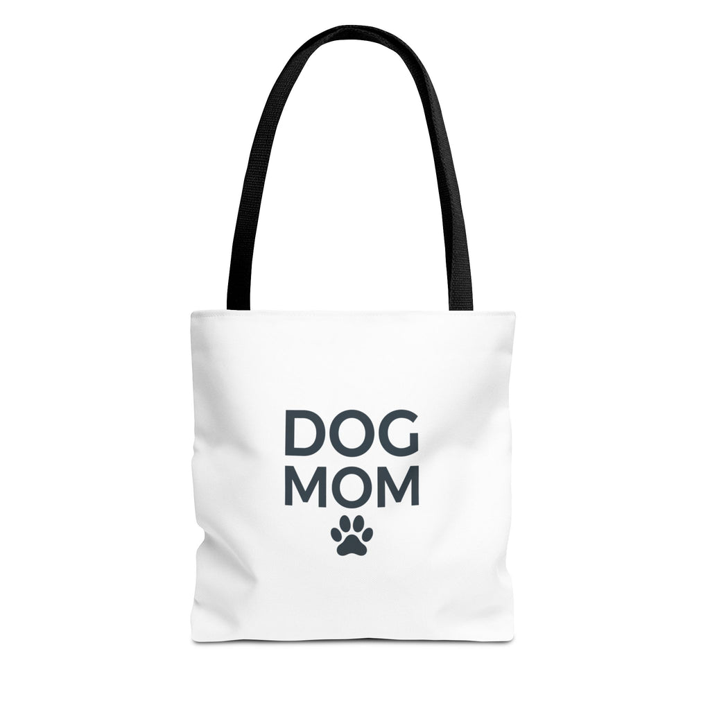Dog Mom Tote Bag — Cute 'Dog Mom' All-Over Print Canvas Tote