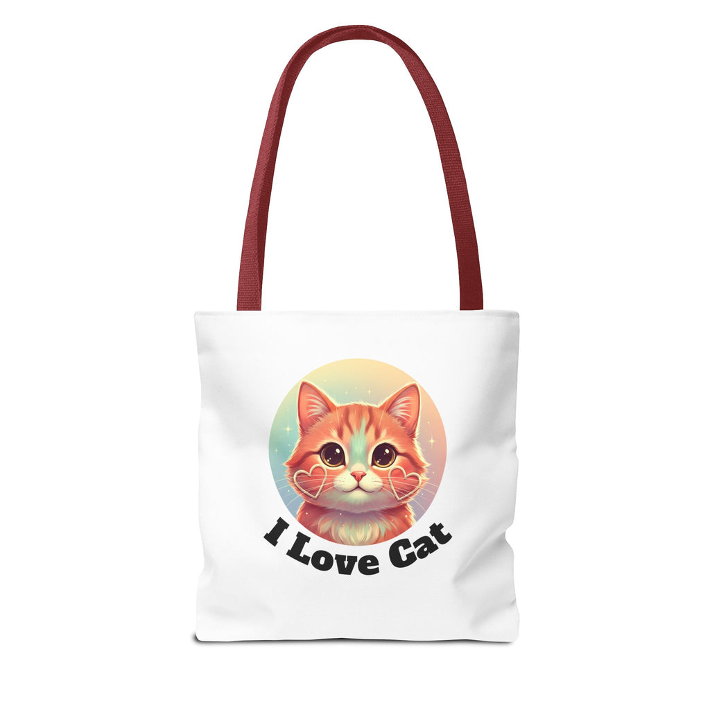 Cat Lover Tote Bag — Cute "I Love Cat" Kitty Canvas Tote