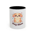 Dog Mom Coffee Mug — Cute Puppy Accent Mug (11/15 oz)