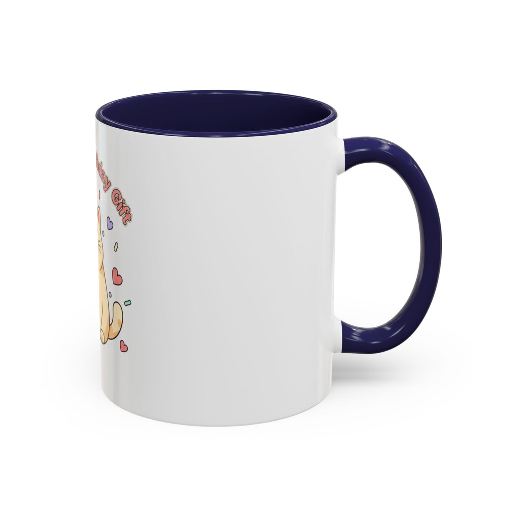 Birthday Cat Coffee Mug — Cute "Cat Mom Birthday Gift" Accent Mug (11/15 oz)