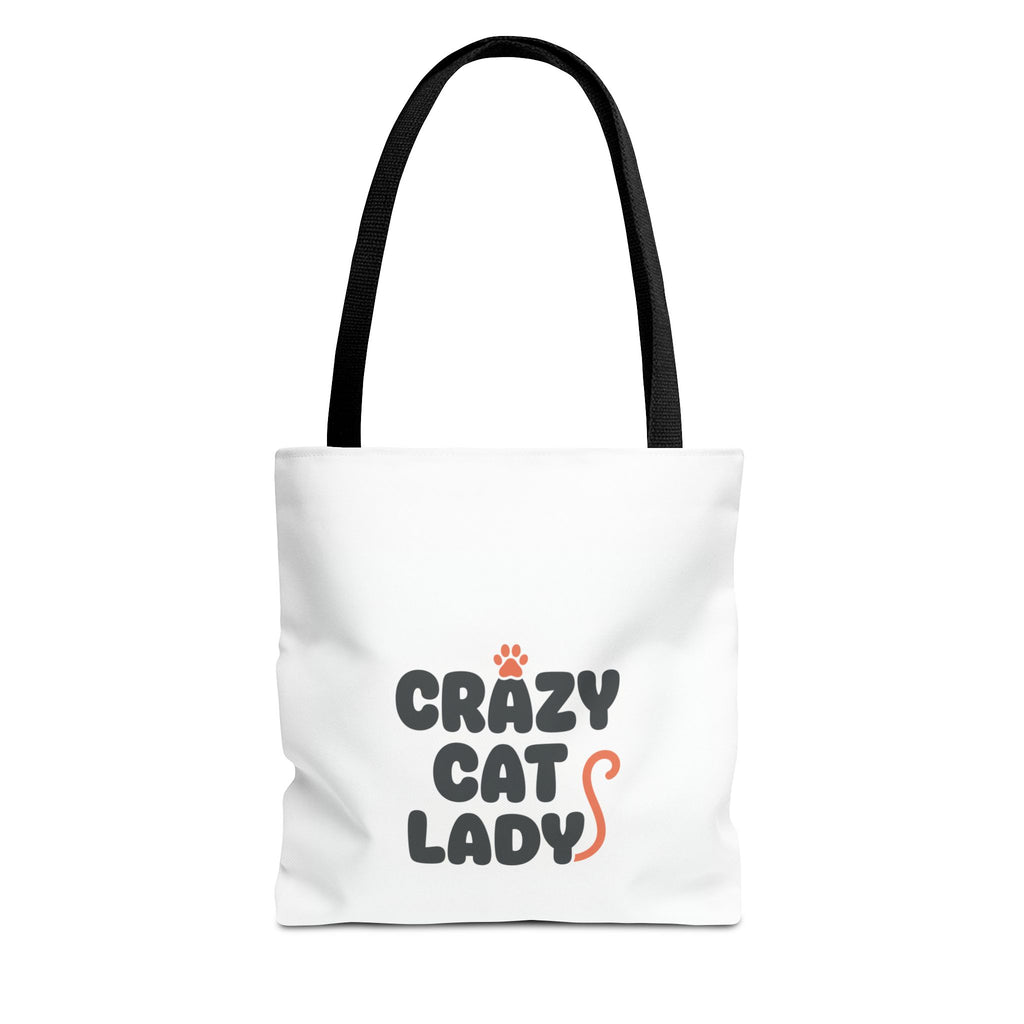 Cracy Cat Ladies Tote Bag — Cute All-Over-Print Cat Design