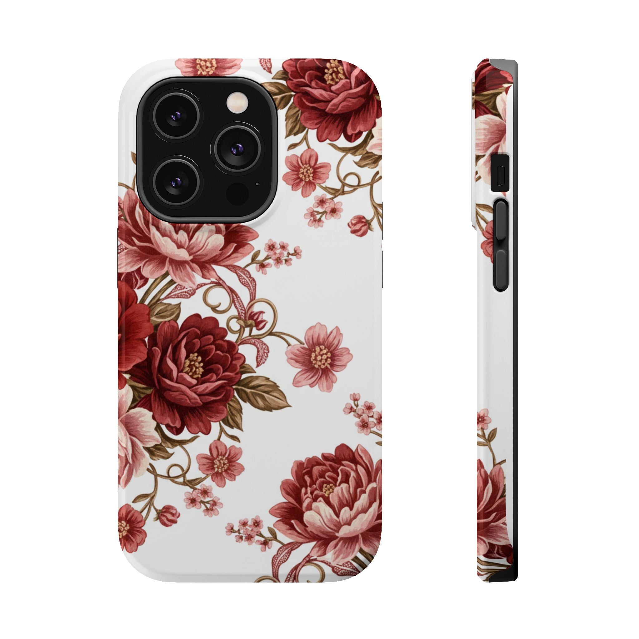 Floral Rose Magnetic Impact Phone Case