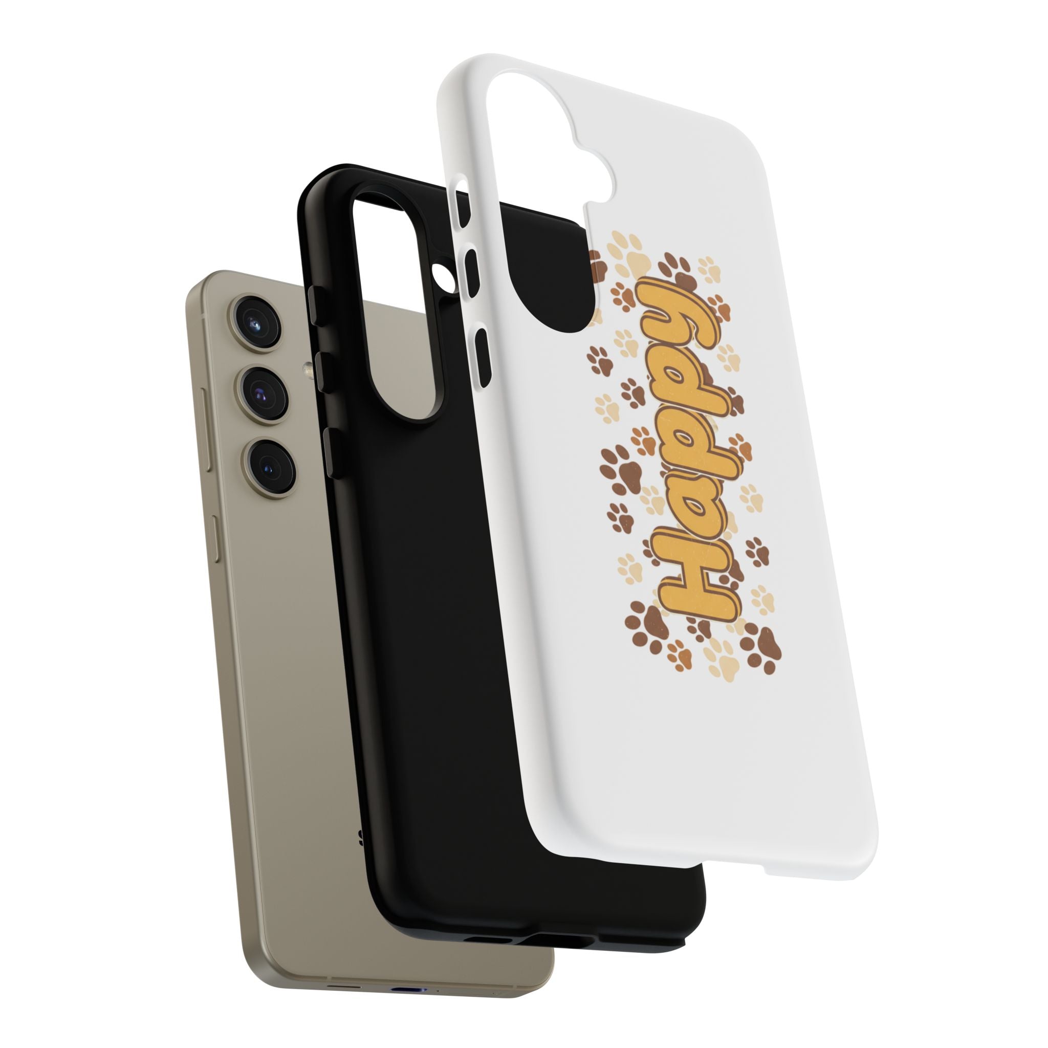 Happy Paw Phone Case — Cute Dog Paw Print iPhone Cover