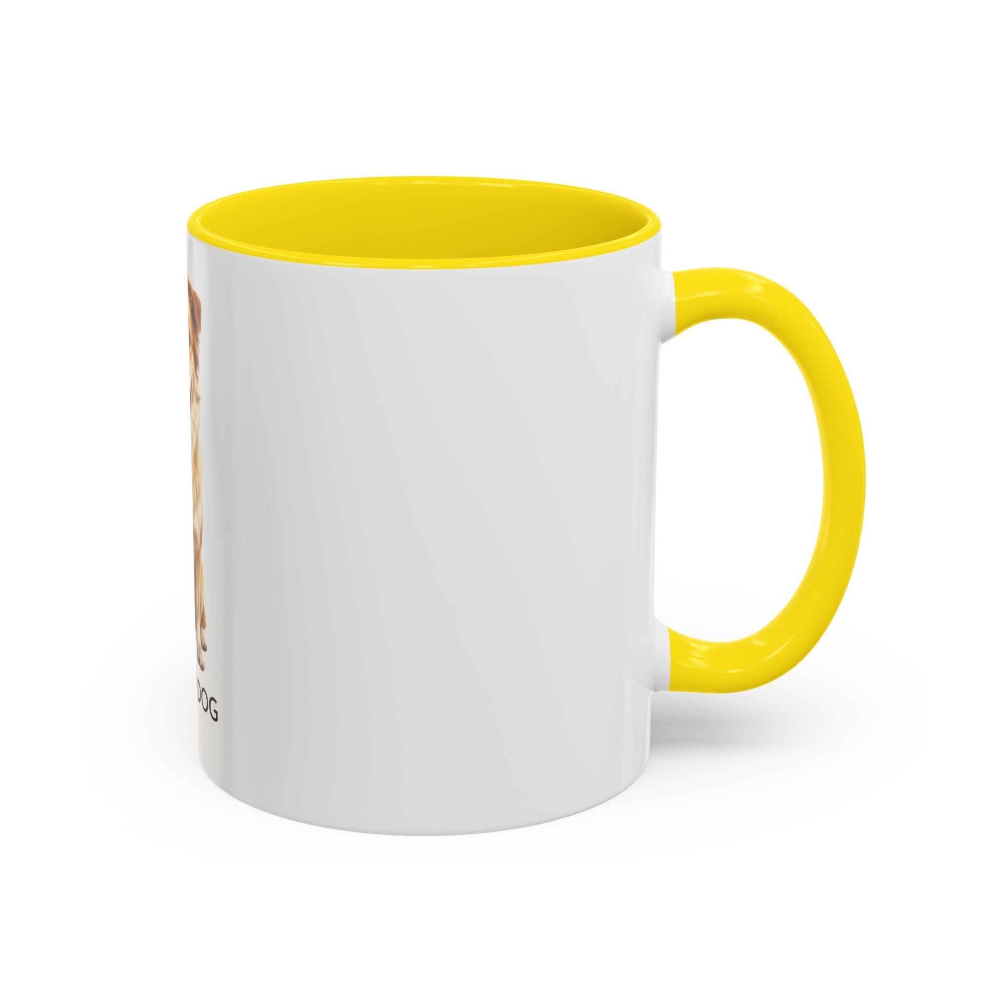 I Love My Dog Coffee Mug — Cute Dog Illustration Accent Mug (11/15oz)