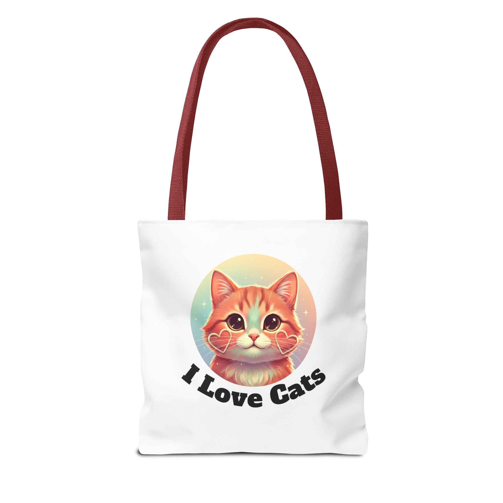 Cat Lover Tote Bag — Cute "I Love Cat" Kitty Canvas Tote