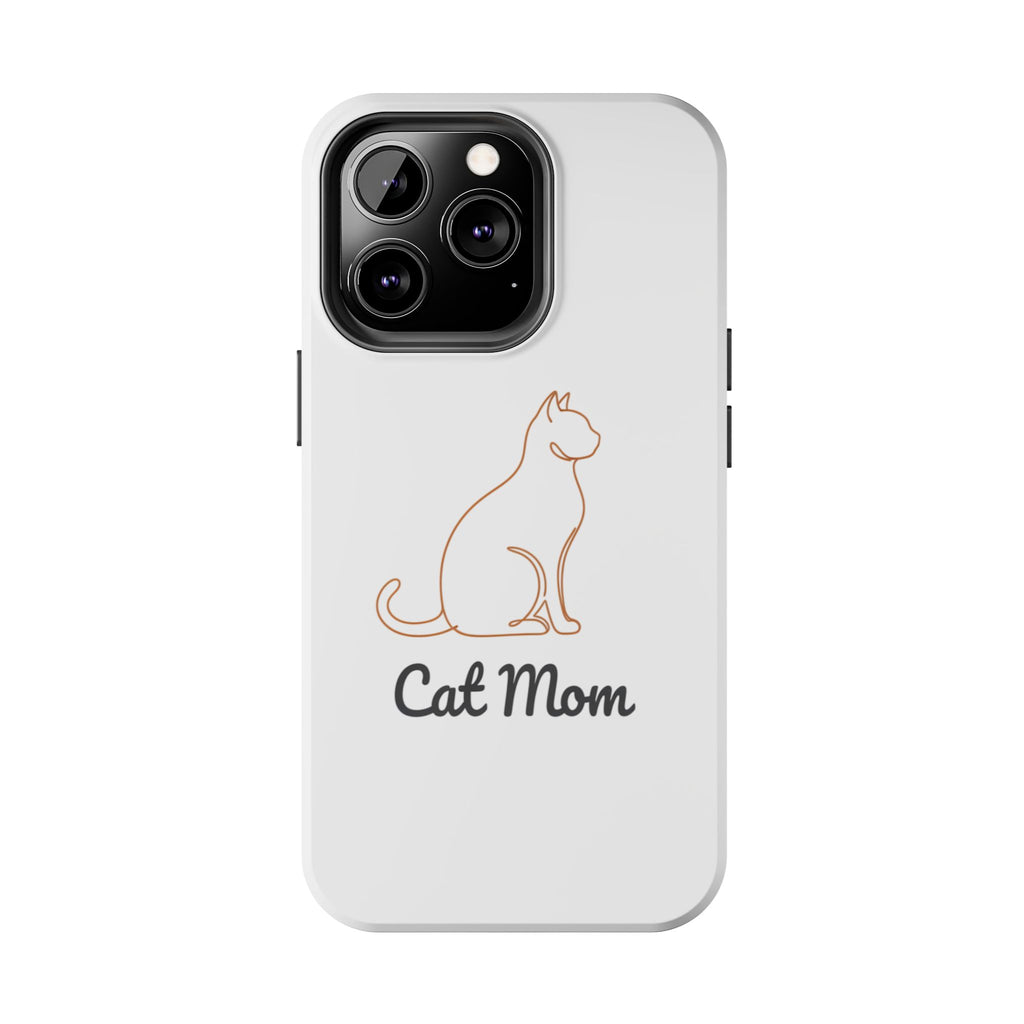 Cat Mom Tough Phone Case — Durable Protective Phone Cover for Cat Lovers