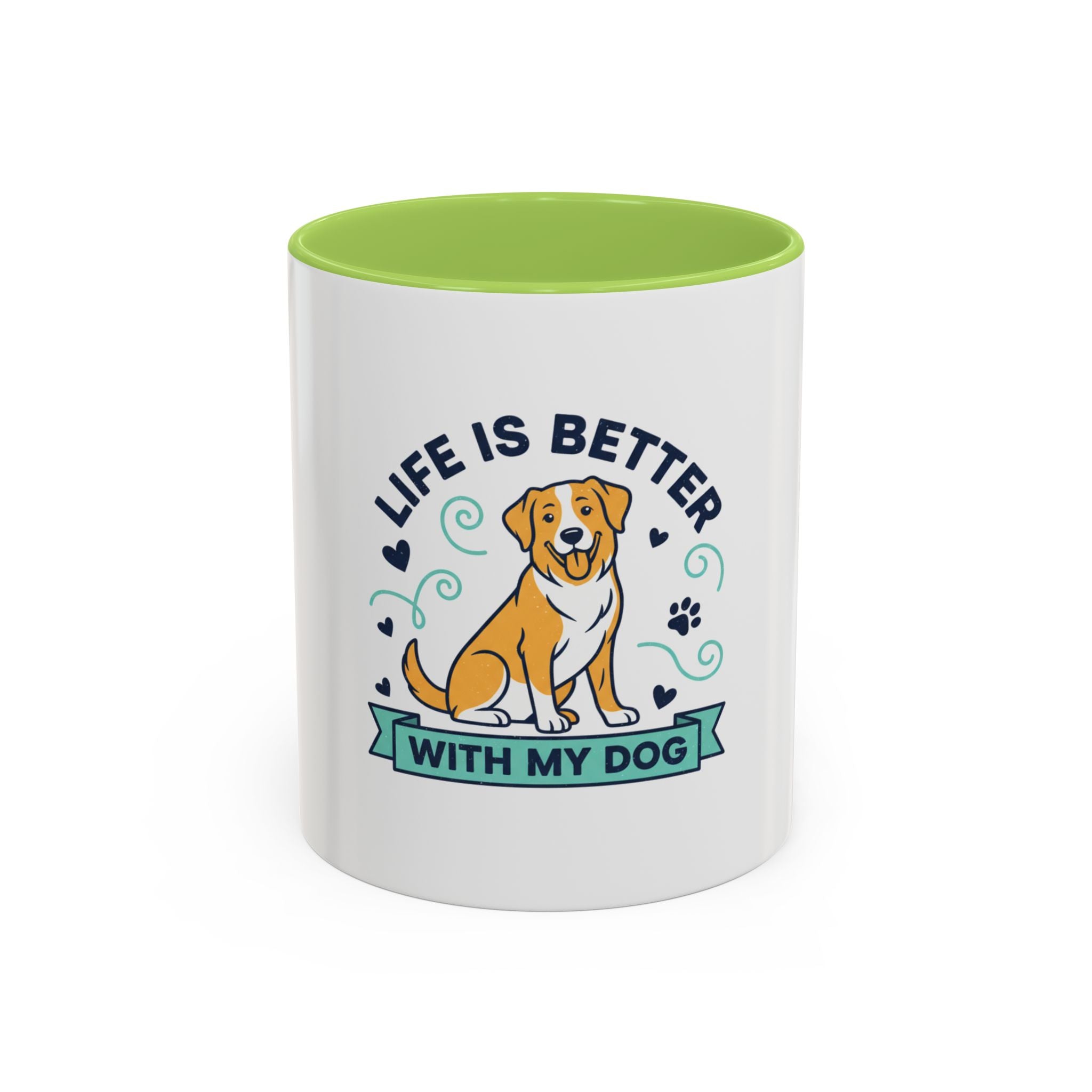 Custom Pet Portrait Mug – Personalized Retriever Ceramic Accent Mug, Coffee & Tea Gift