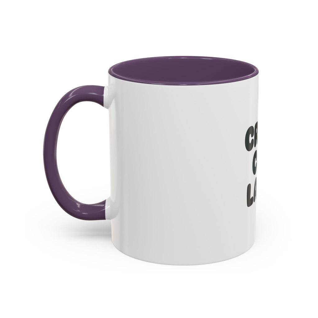 Crazy Cat Lady Accent Coffee Mug – Cute Cat Paw Typography 11/15oz