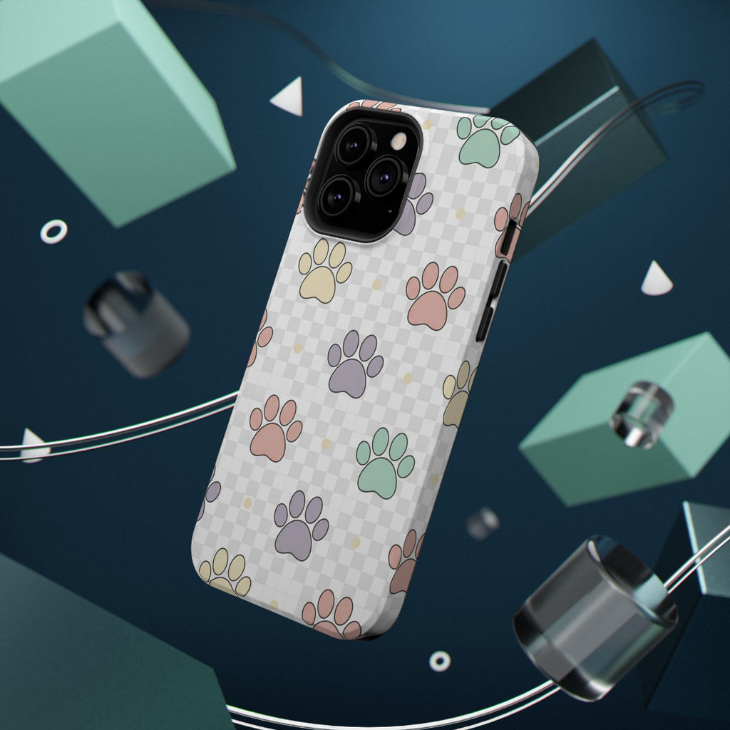 Paw Print Impact Phone Case — Pastel Pet Protector