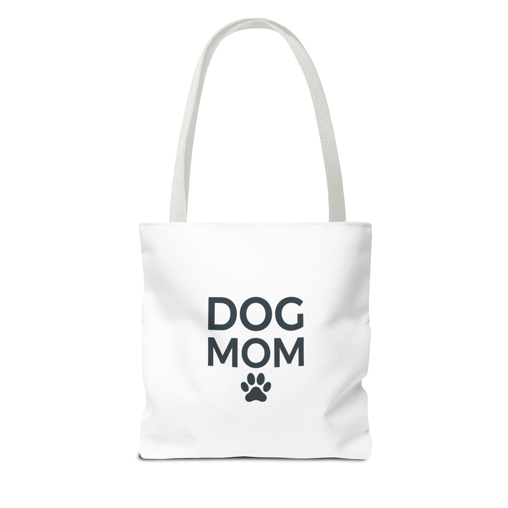 Dog Mom Tote Bag — Cute 'Dog Mom' All-Over Print Canvas Tote