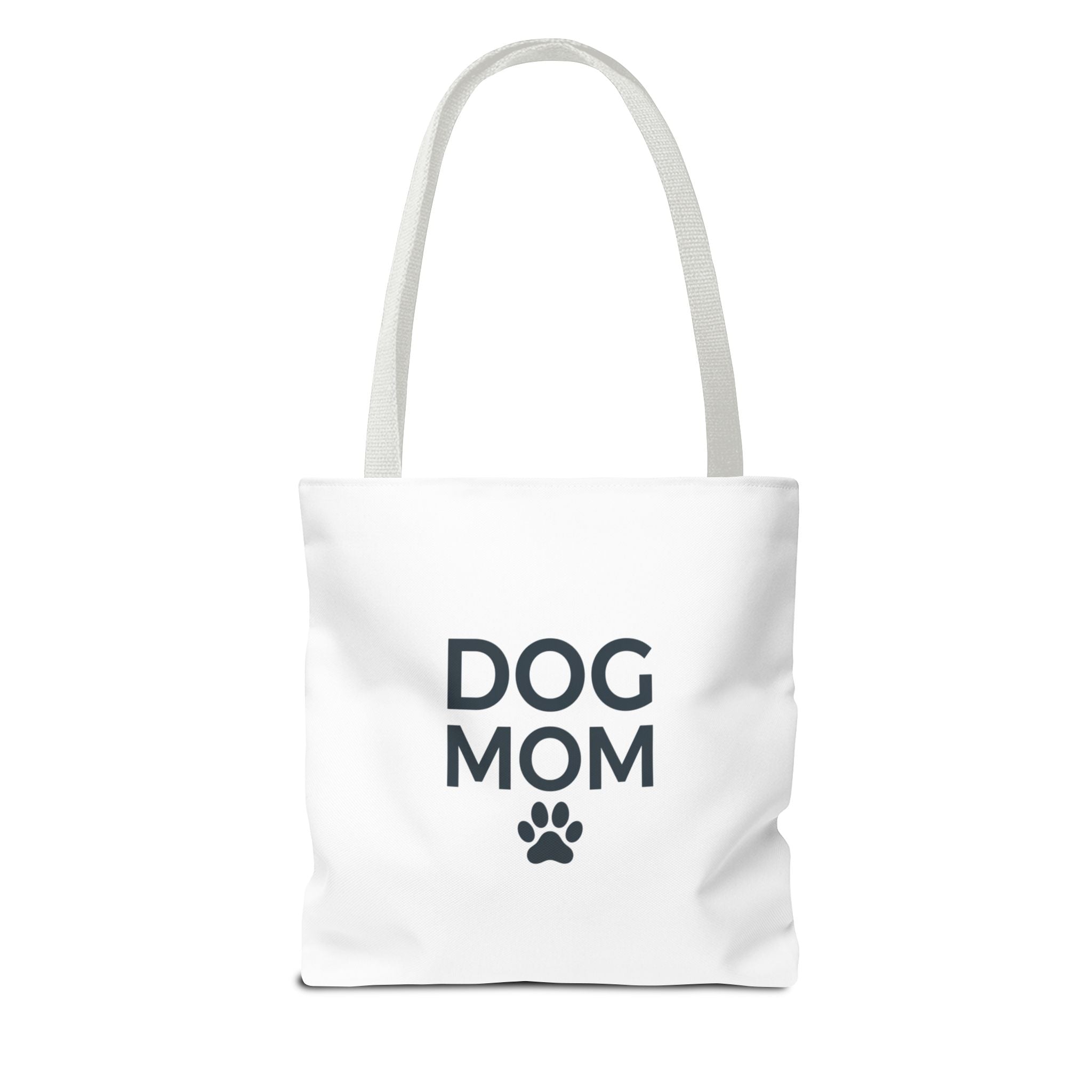 Dog Mom Tote Bag — Cute 'Dog Mom' All-Over Print Canvas Tote