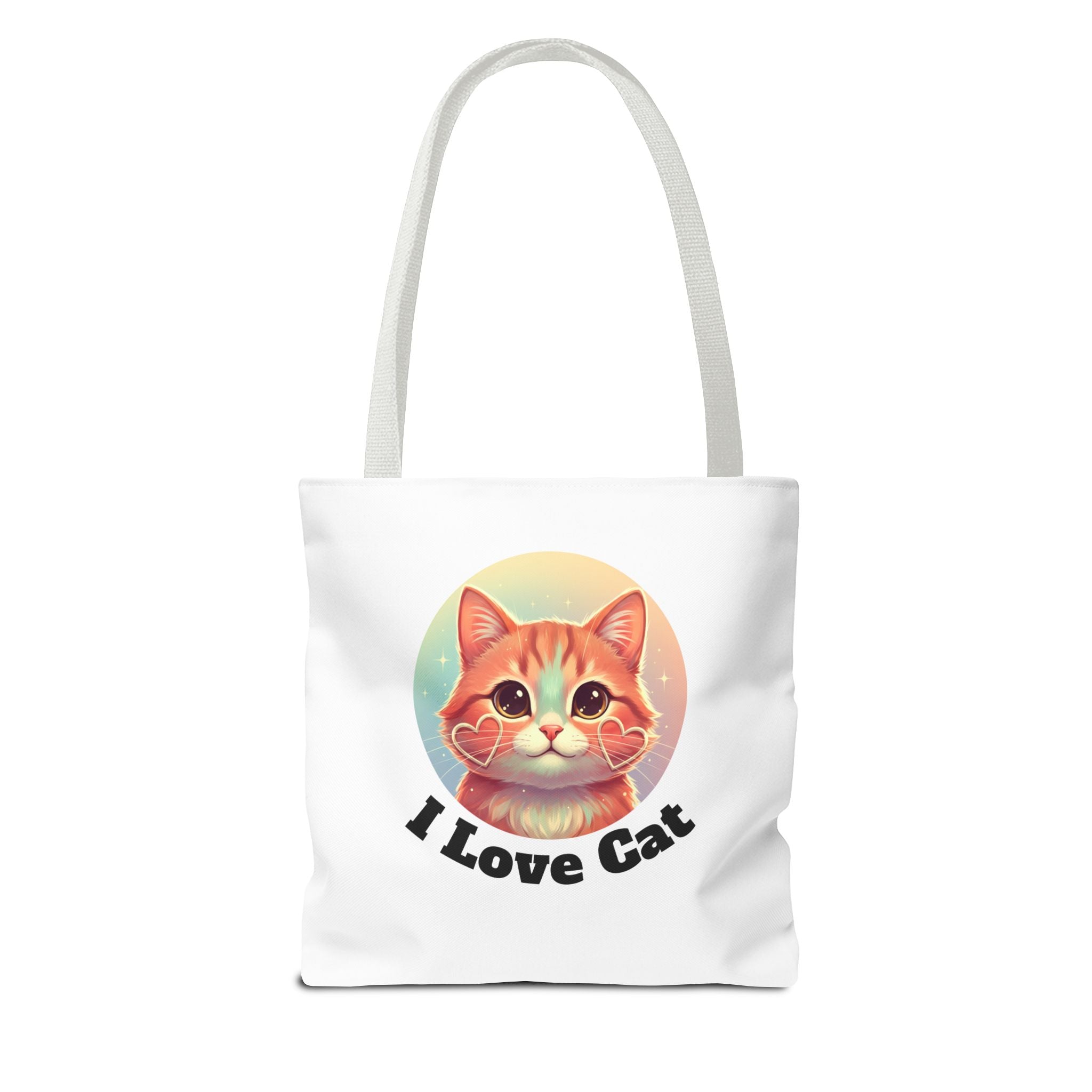 Cat Lover Tote Bag — Cute "I Love Cat" Kitty Canvas Tote