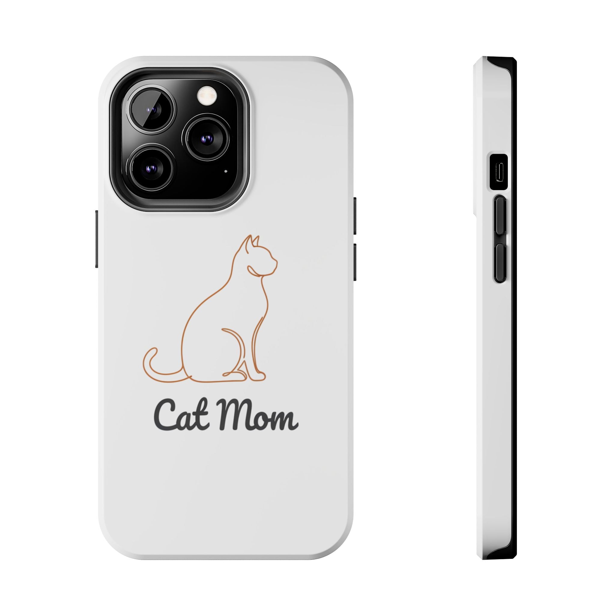 Cat Mom Tough Phone Case — Durable Protective Phone Cover for Cat Lovers