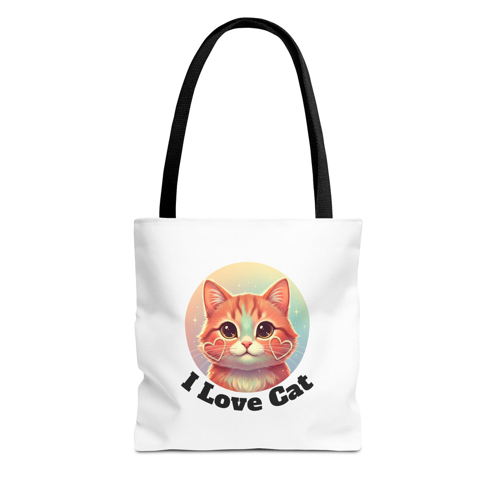 Cat Lover Tote Bag — Cute "I Love Cat" Kitty Canvas Tote