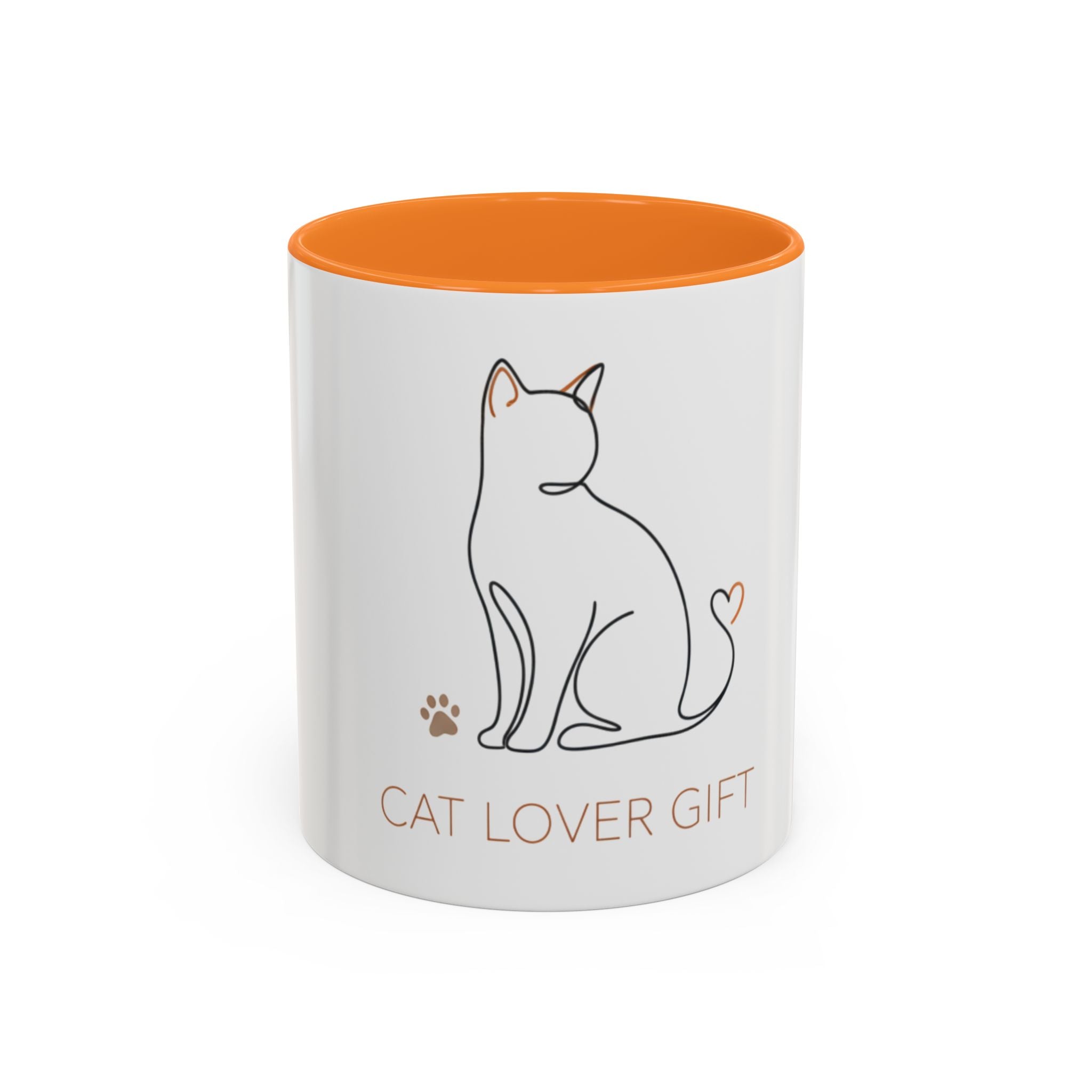 Cat Lover Mug — Minimal Line Art Coffee Cup (11oz & 15oz)