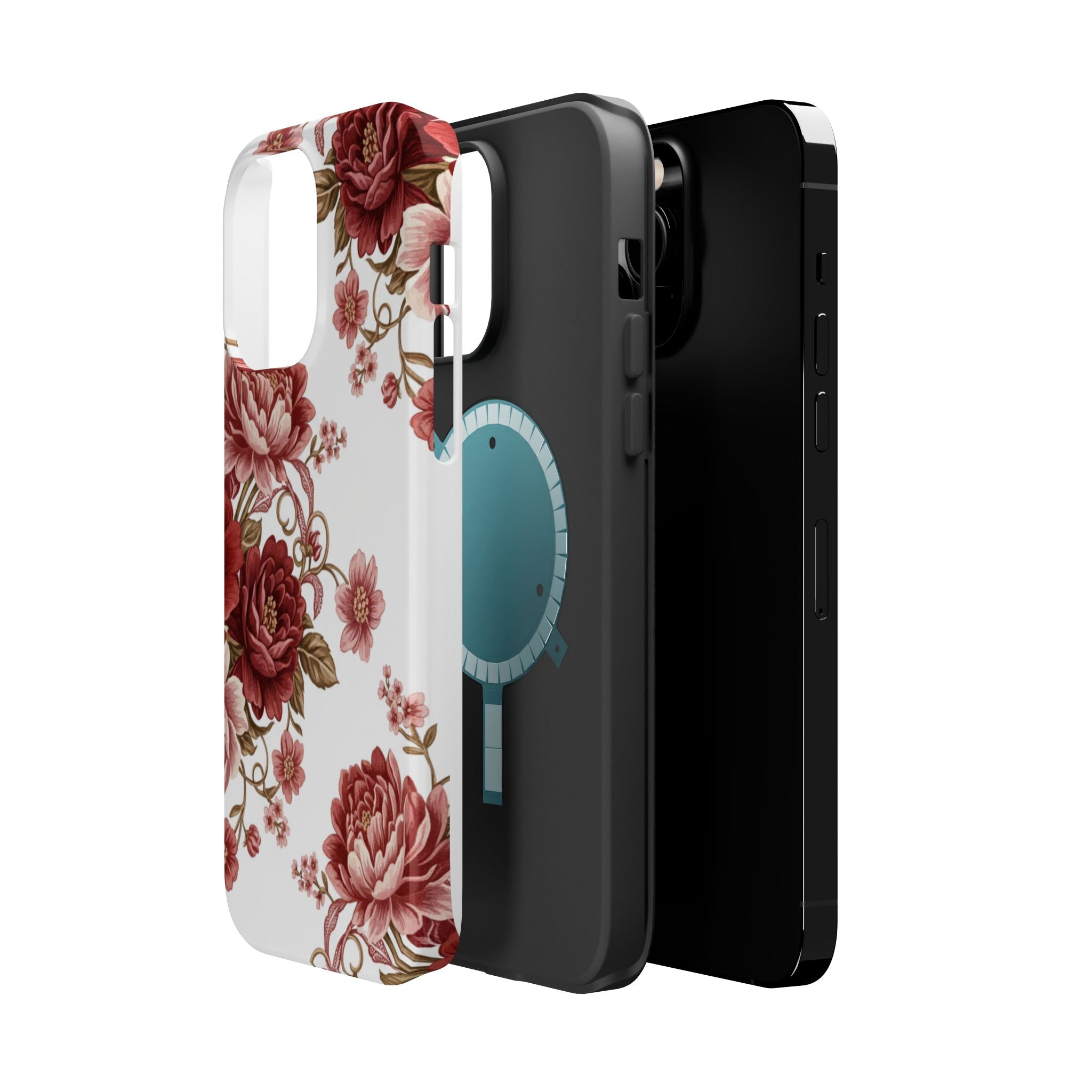 Floral Rose Magnetic Impact Phone Case