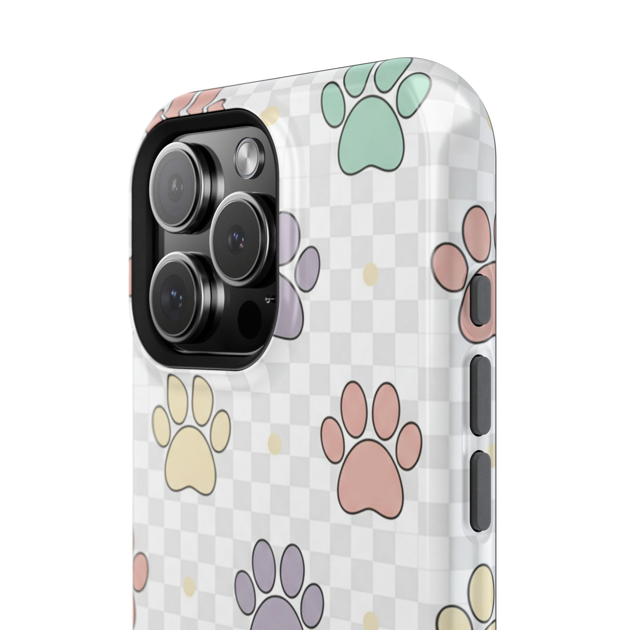 Paw Print Impact Phone Case — Pastel Pet Protector