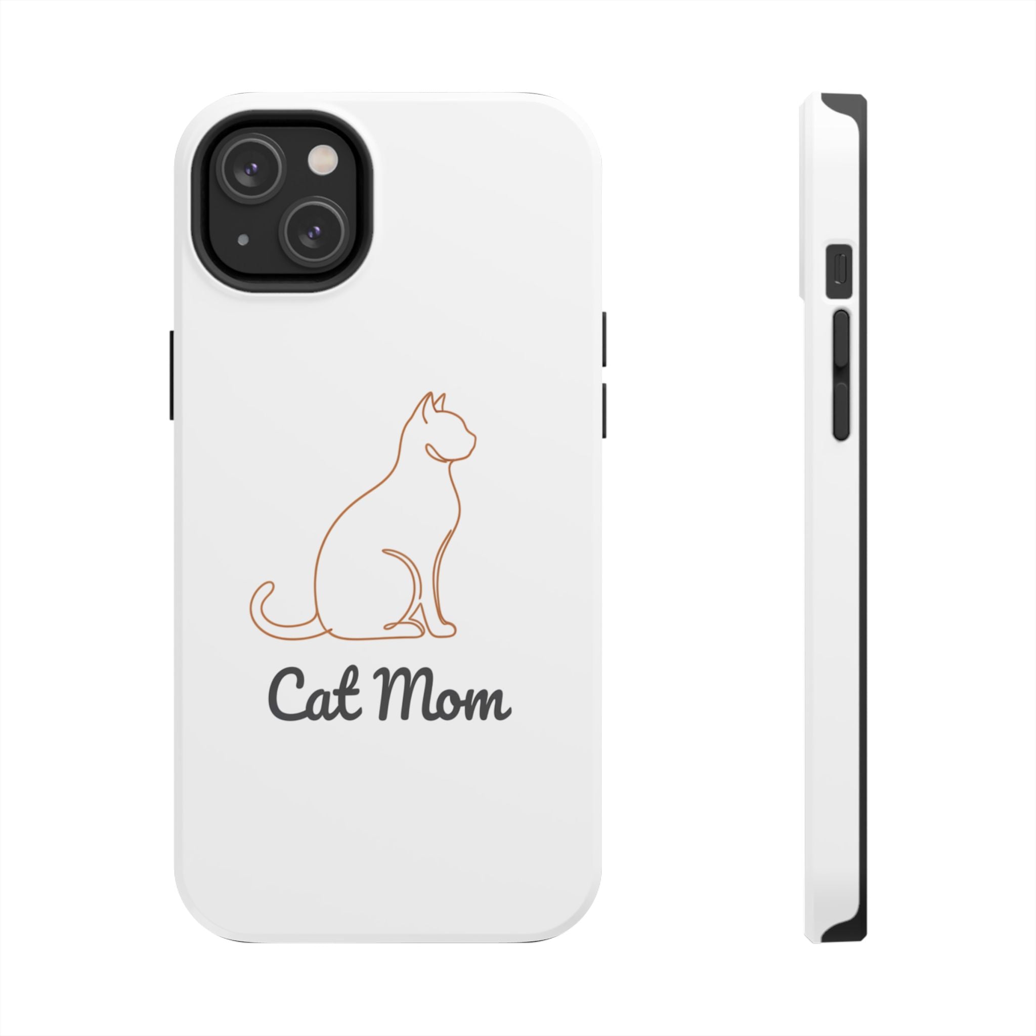 Cat Mom Tough Phone Case — Durable Protective Phone Cover for Cat Lovers