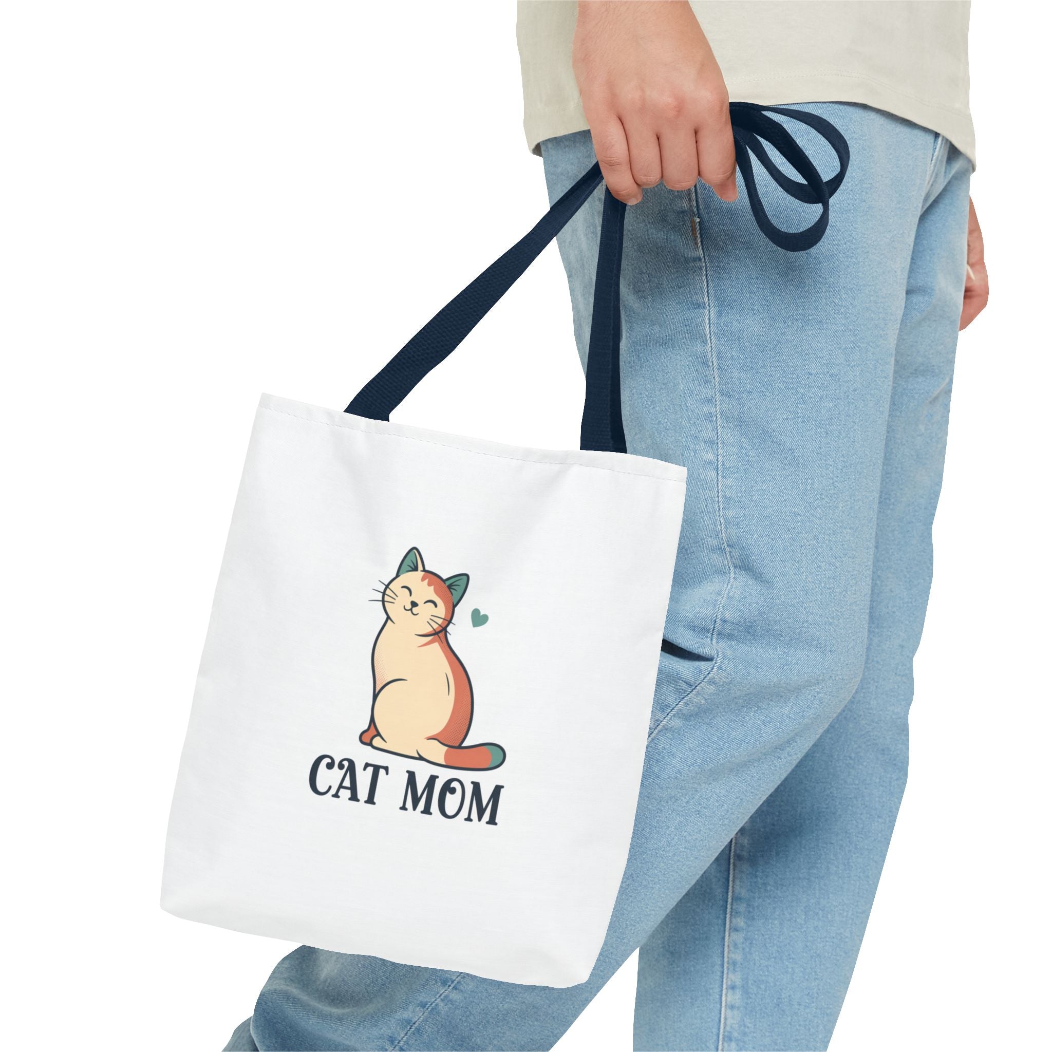 Cat Mom Tote Bag — Cute Cat Mom Canvas Tote for Shopping & Gifts