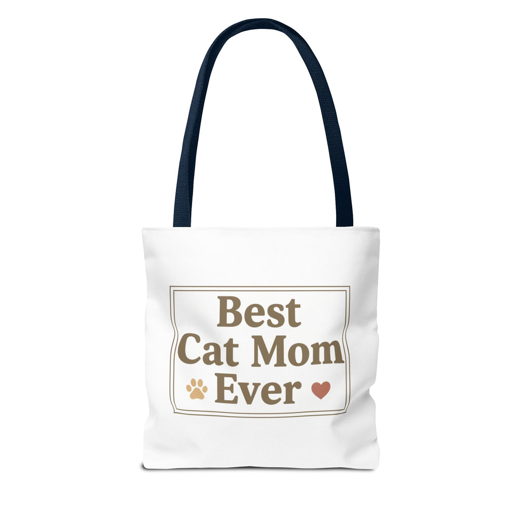 Best Cat Mom Ever Tote Bag — Cute Cat Mom Gift