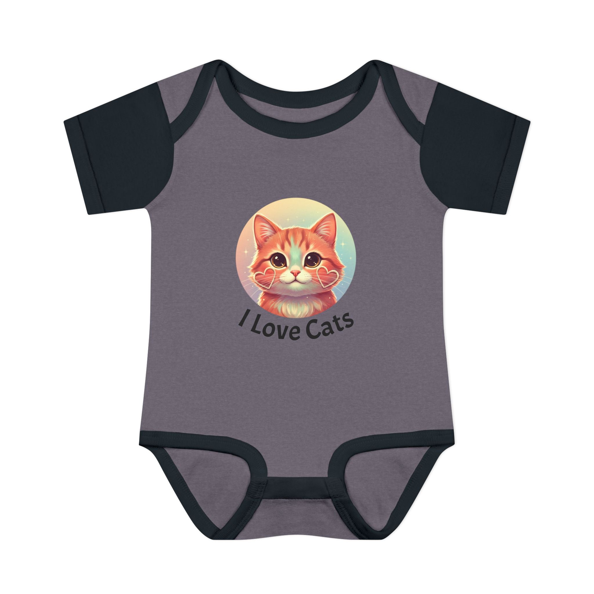 I Love Cats Baby Bodysuit — Cute Kitten Infant Onesie