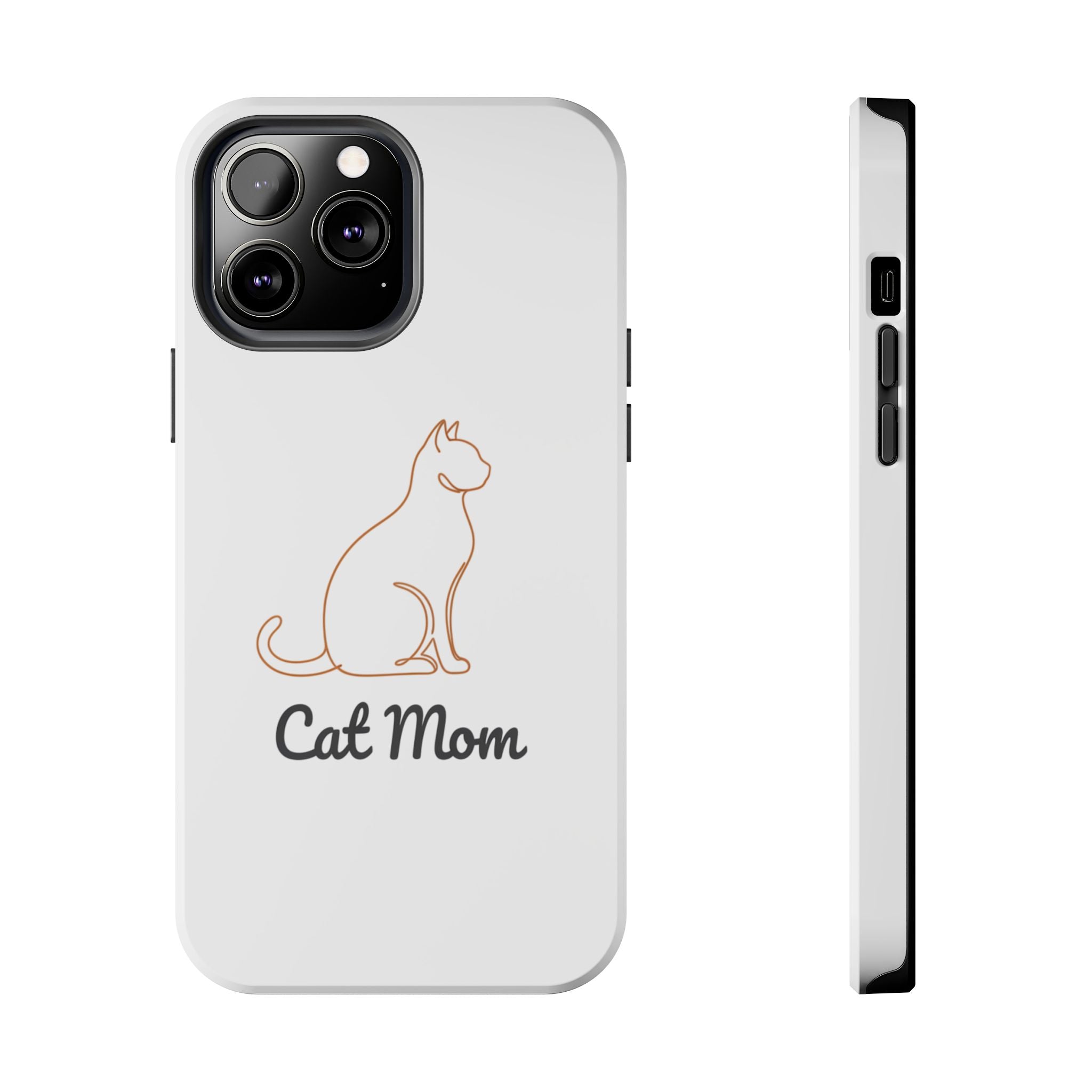 Cat Mom Tough Phone Case — Durable Protective Phone Cover for Cat Lovers