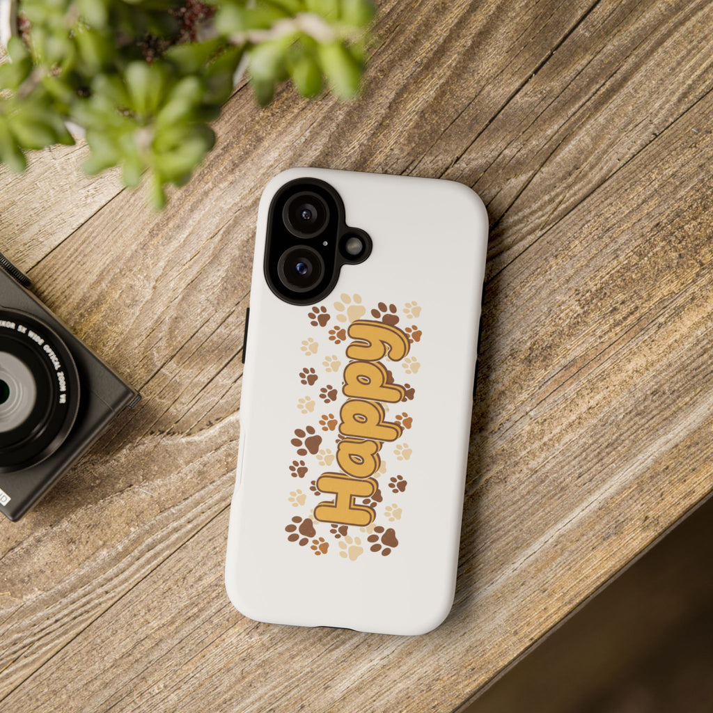 Happy Paw Phone Case — Cute Dog Paw Print iPhone Cover