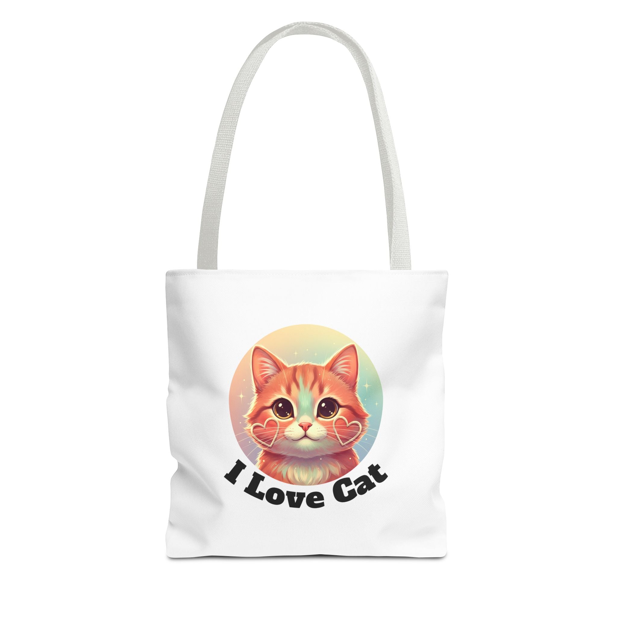 Cat Lover Tote Bag — Cute "I Love Cat" Kitty Canvas Tote