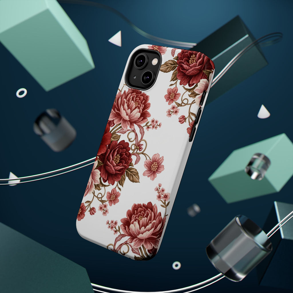 Floral Rose Magnetic Impact Phone Case