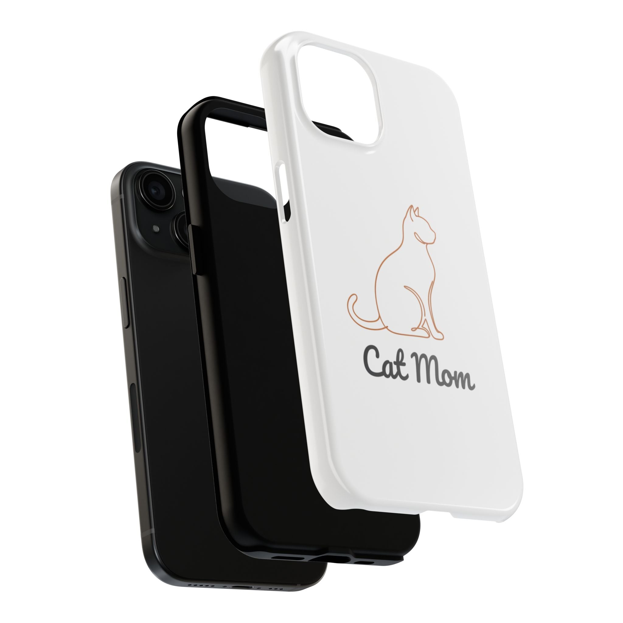 Cat Mom Tough Phone Case — Durable Protective Phone Cover for Cat Lovers